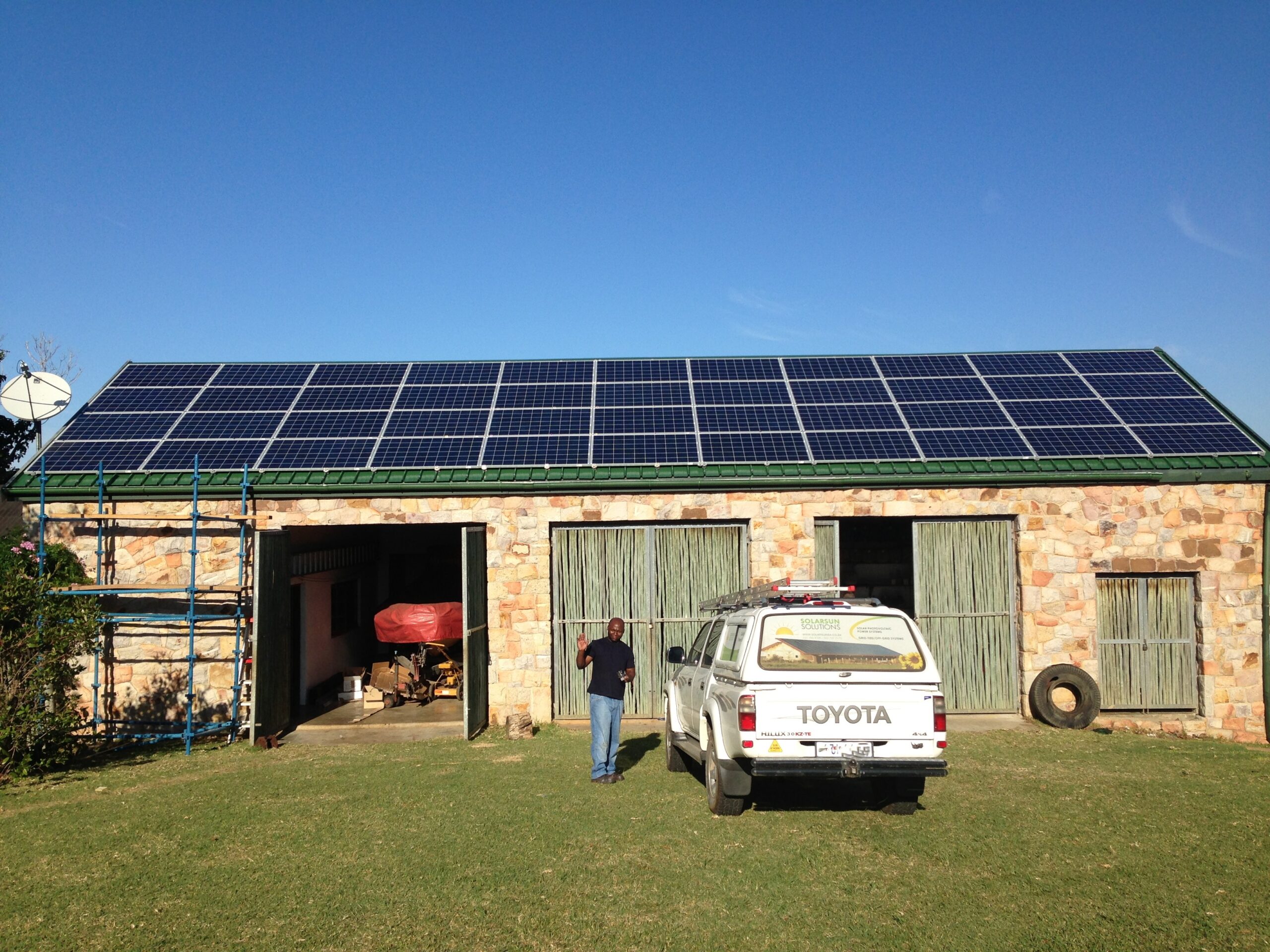 off-grid solar installation